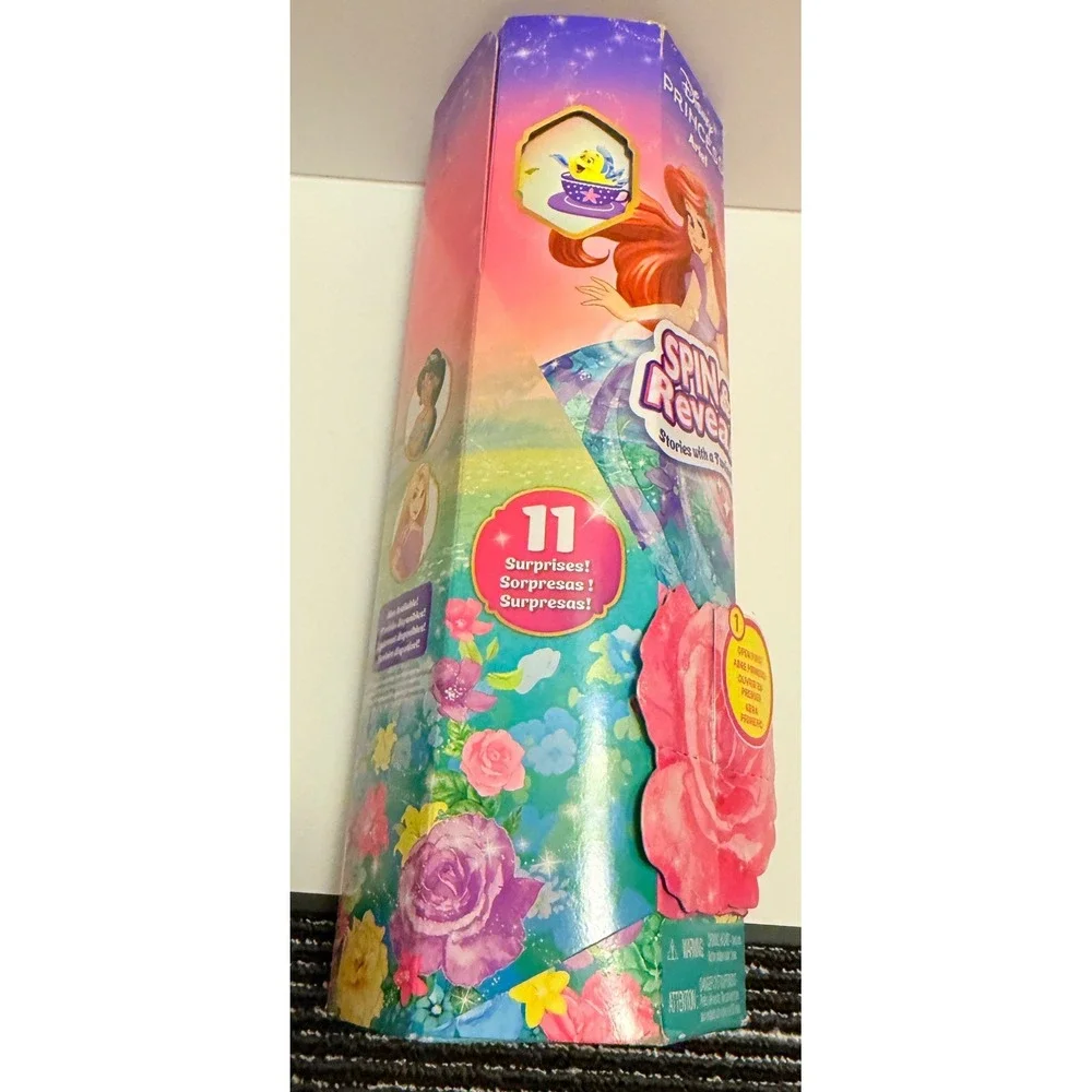 Mattel Disney Princess Spin & Reveal Ariel Kids Small Doll Multicolor New Toy